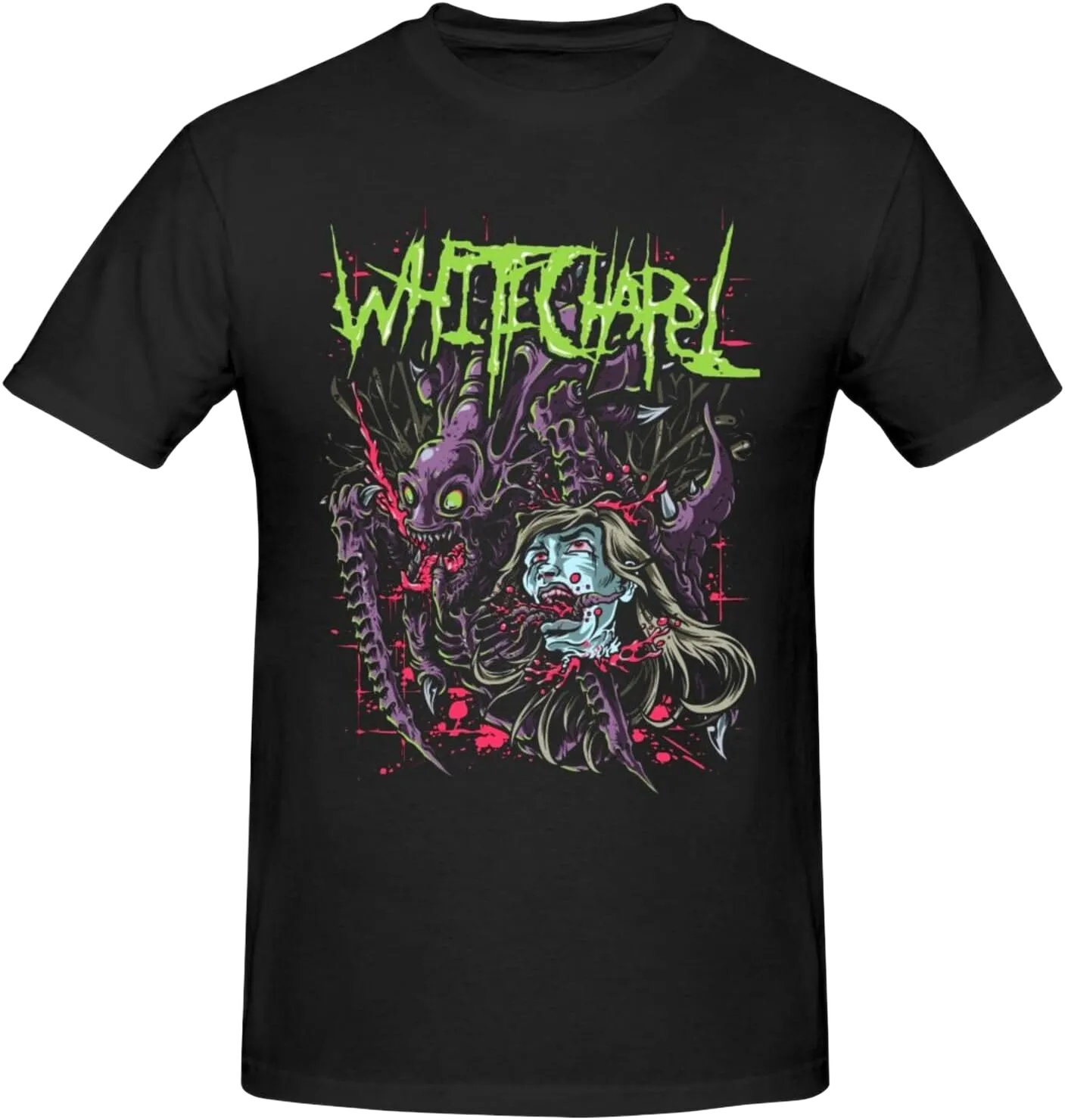 Whitechapels Men's Classic Unisex Cotton T-Shirt for Men & Women, Classic Tee Black Small Black
