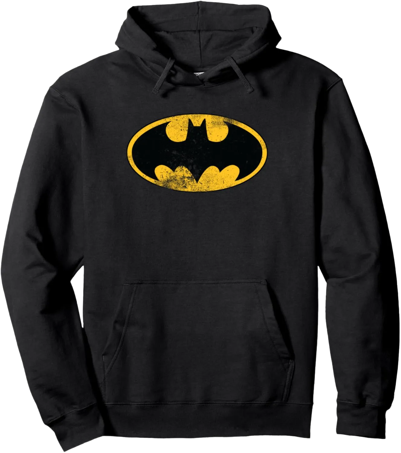 DC Batman Logo Classic Distressed Pullover Hoodie