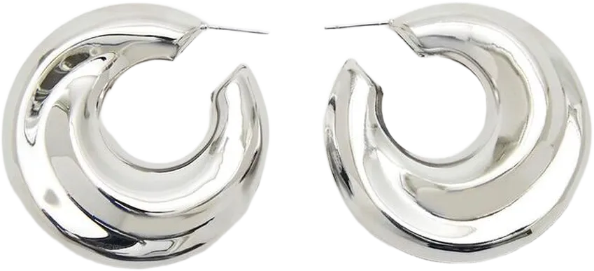 Thick Hoop Earrings