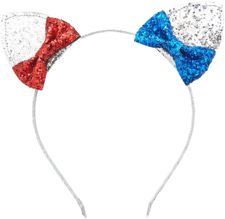 Sequin Bow Cat Ear Headband