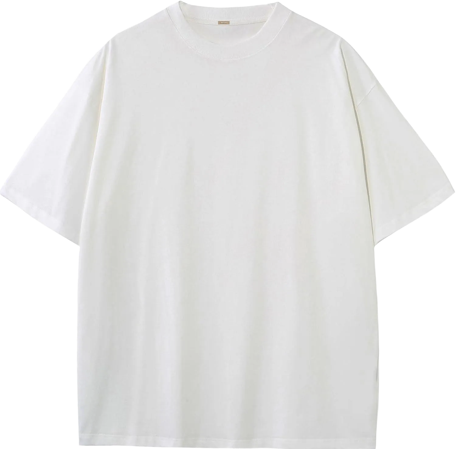 BINTEHGS Oversized Grunge Vintage t Shirts for Women Short Sleeve Cotton Casual Baggy Tees Teens Trendy Crew Neck Loose Tops Small Solid Color:white