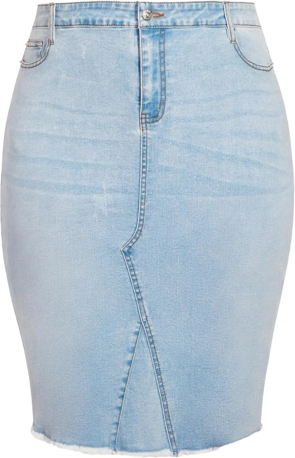 Women's Plus Size Skirt Denim Stretch