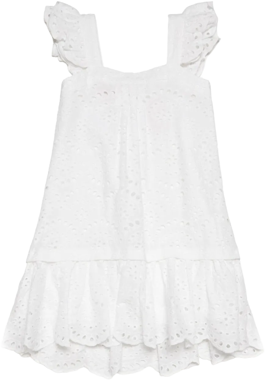 floral-lace cotton dress