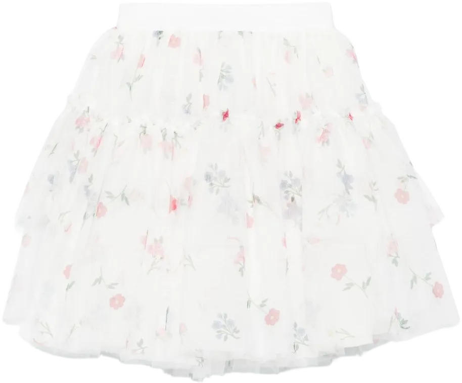 floral-print skirt