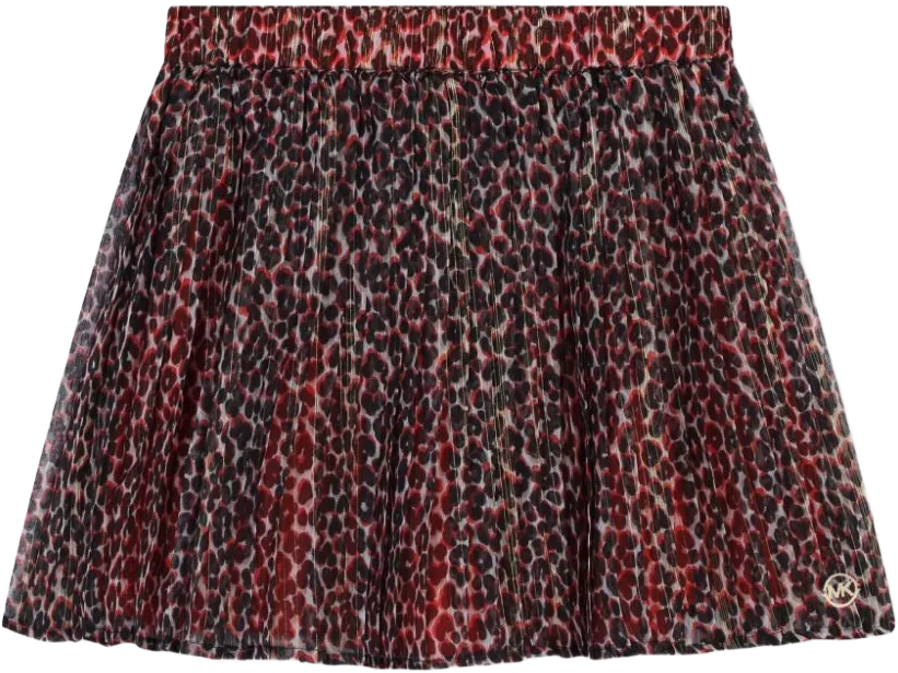 animal-print mini skirt 