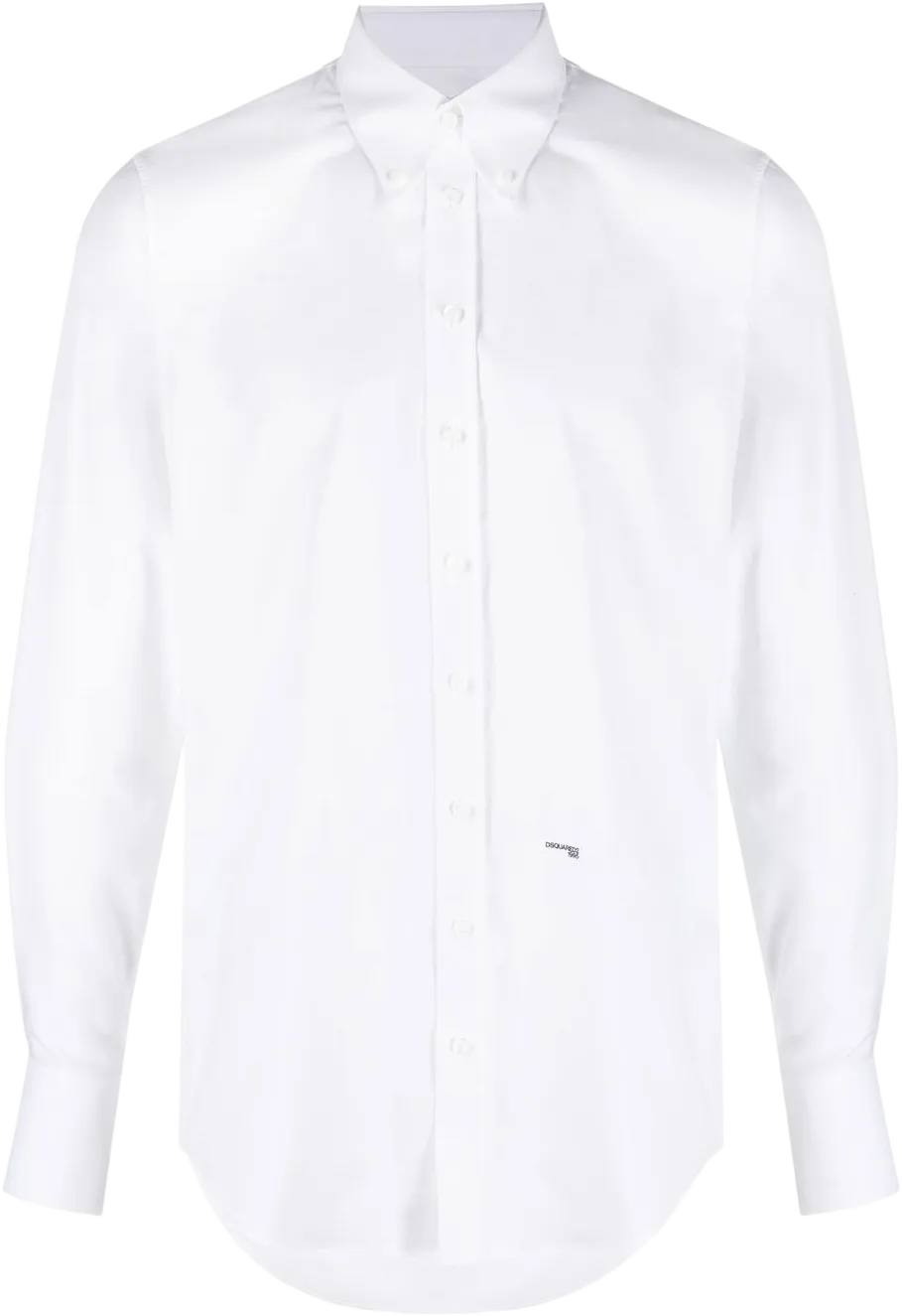 logo-detail button-up shirt
