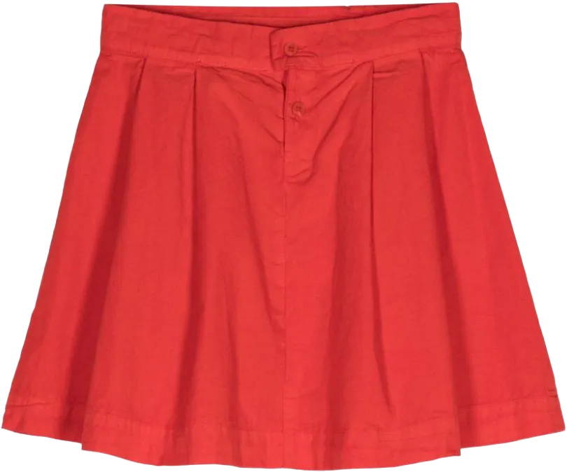 pleated mini skirt