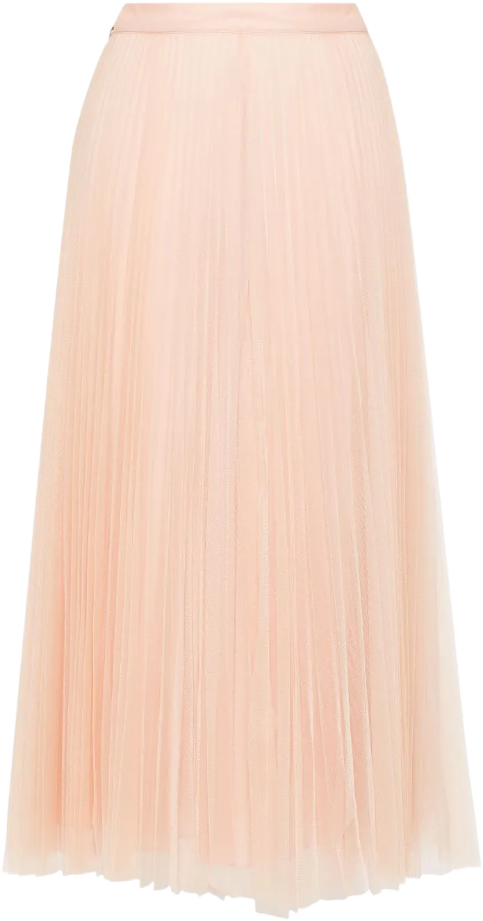 logo-plaque midi skirt