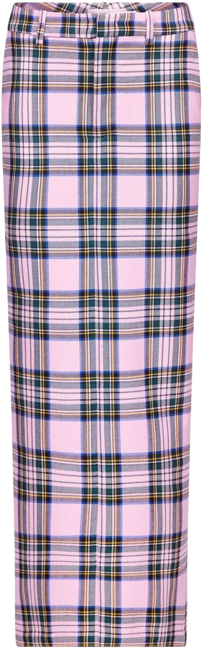 zigzag-woven maxi skirt