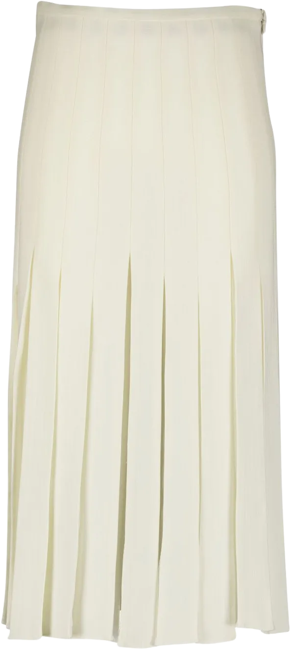 Binka pleated wool skirt