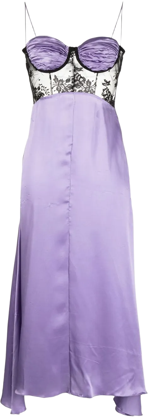 panelled slip dress
