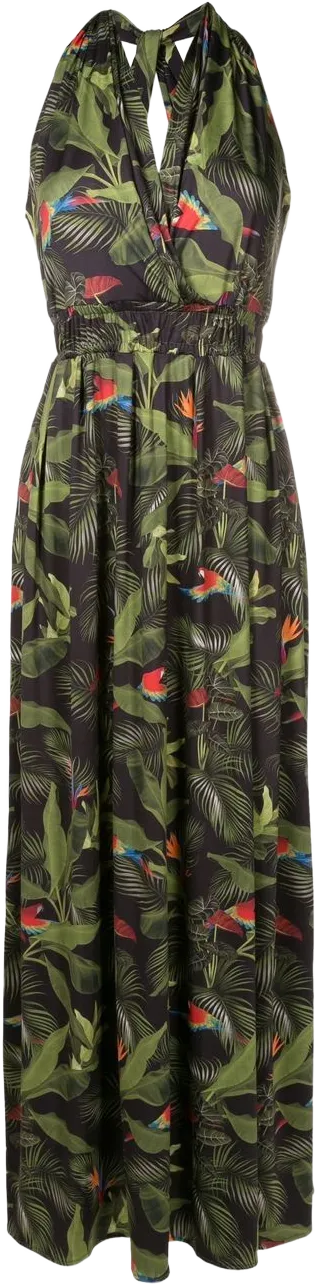 Venus floral-print dress