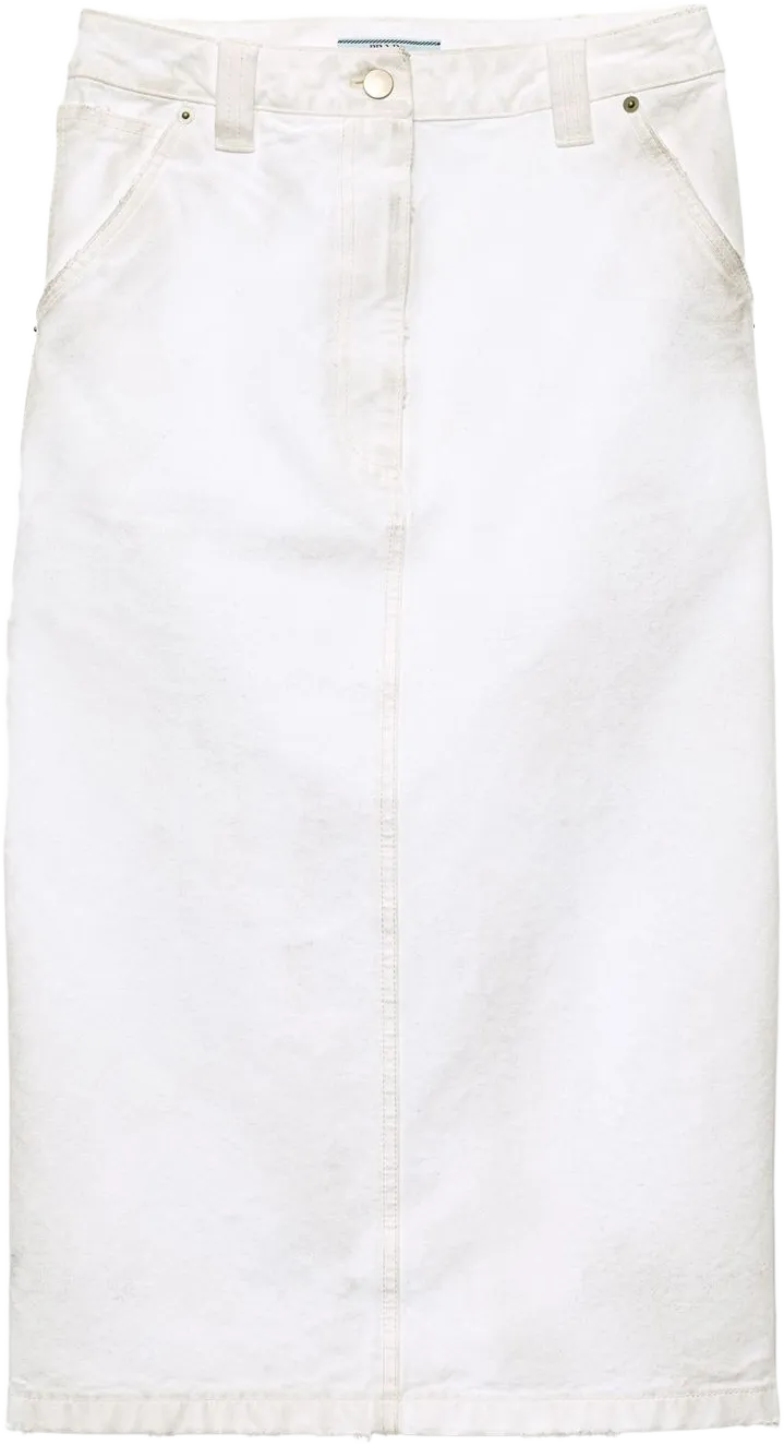 denim pencil skirt
