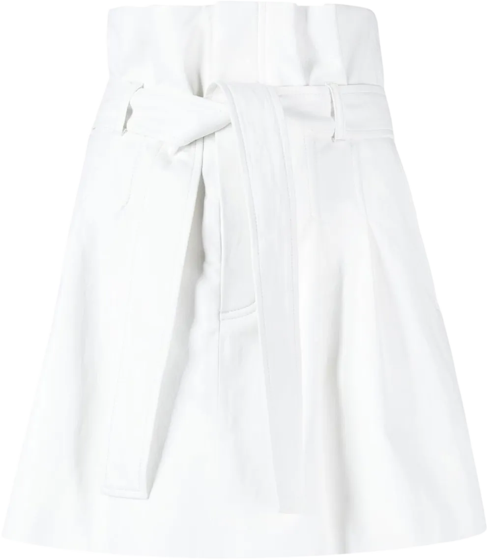 pleated mini skirt