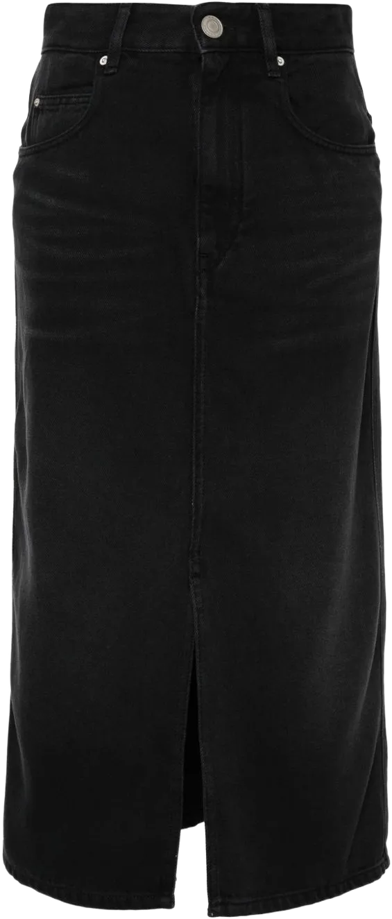 Tilauria denim midi skirt