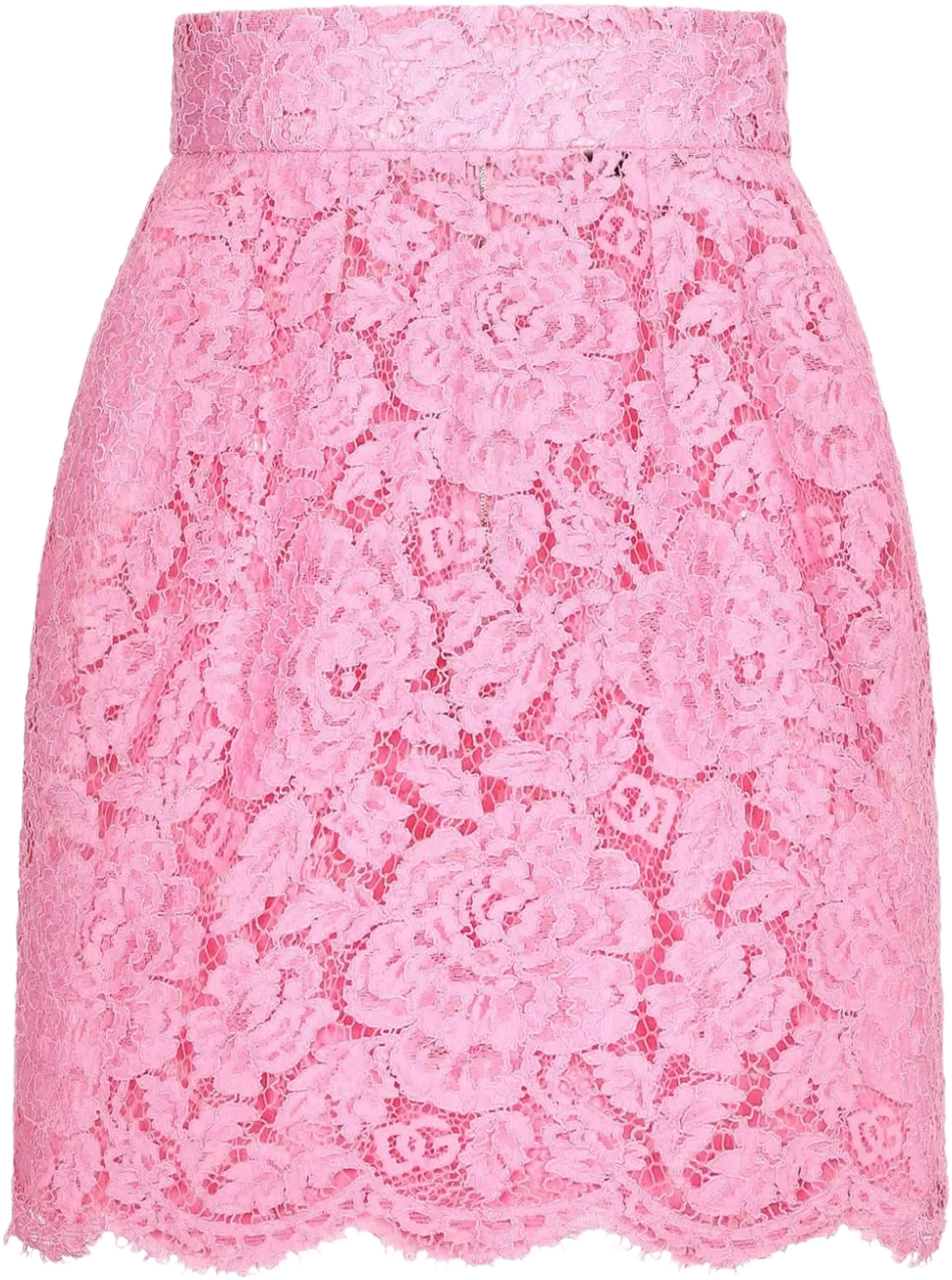 floral lace miniskirt