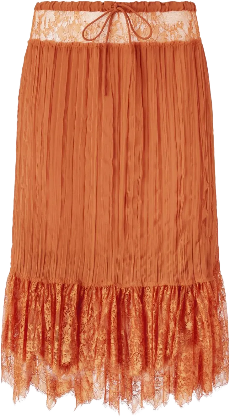 drawstring midi skirt 