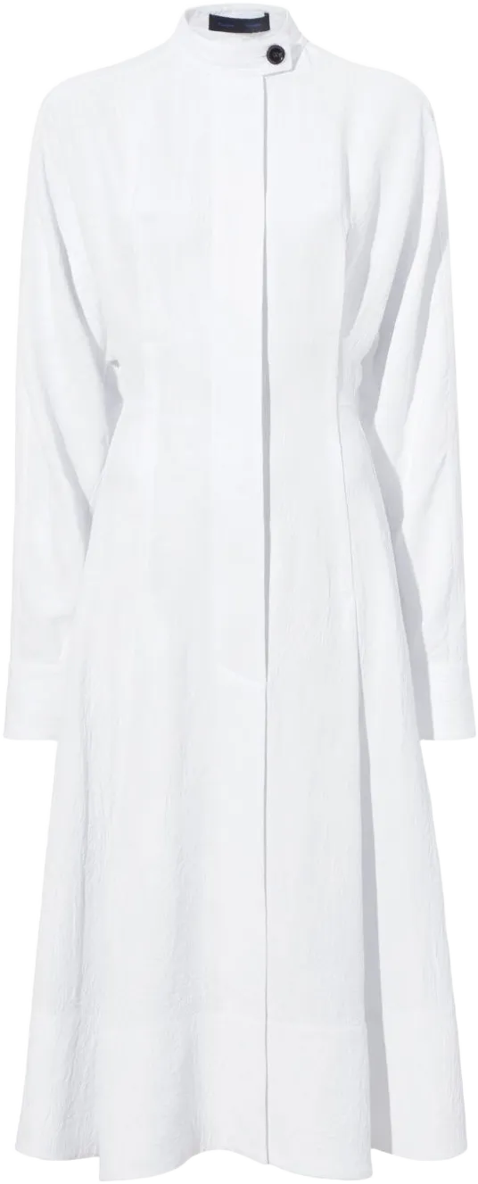 long-sleeve matte dress