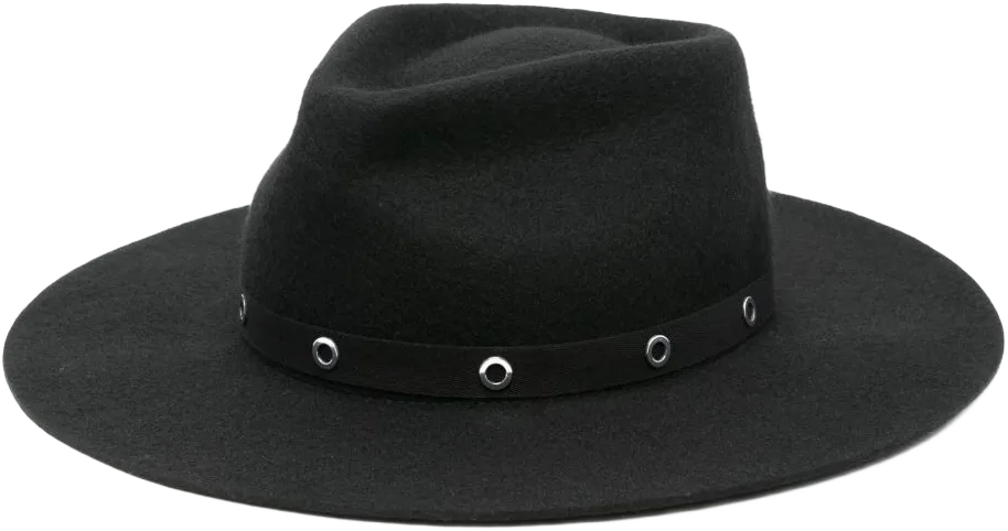 stud-embellished hat