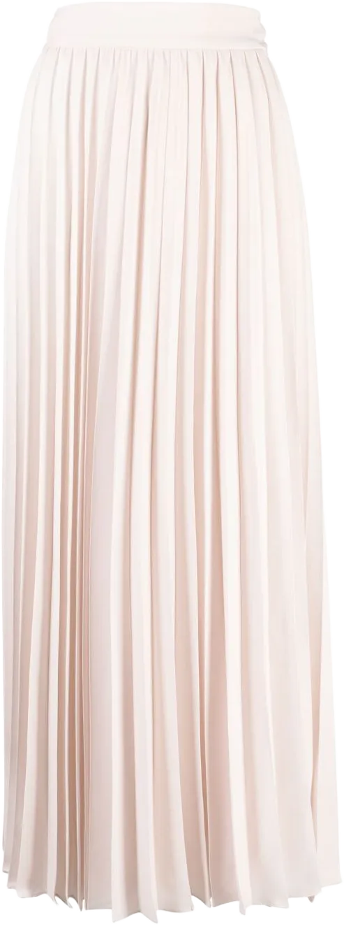 pleated midi wrap skirt