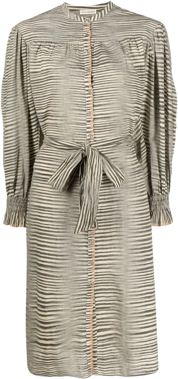 Fiora striped shirtdress