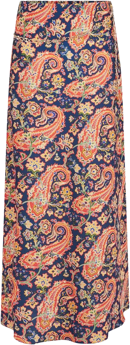 paisley-print maxi skirt