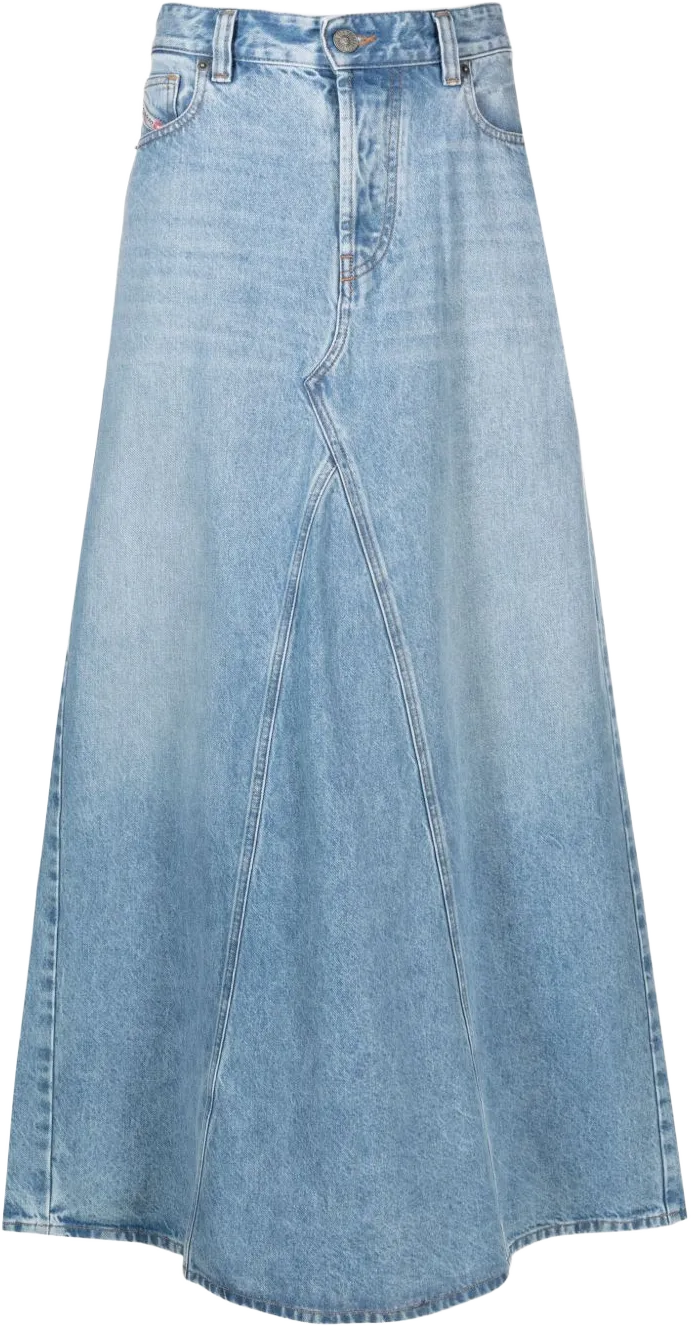 denim maxi skirt