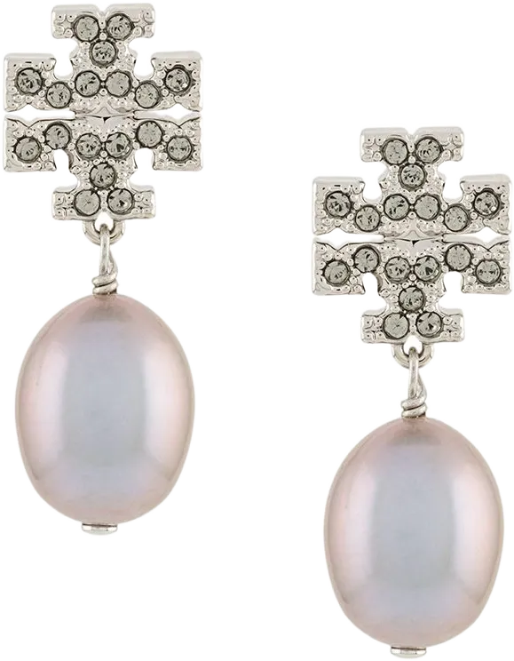 Kira pavé pearl drop earrings