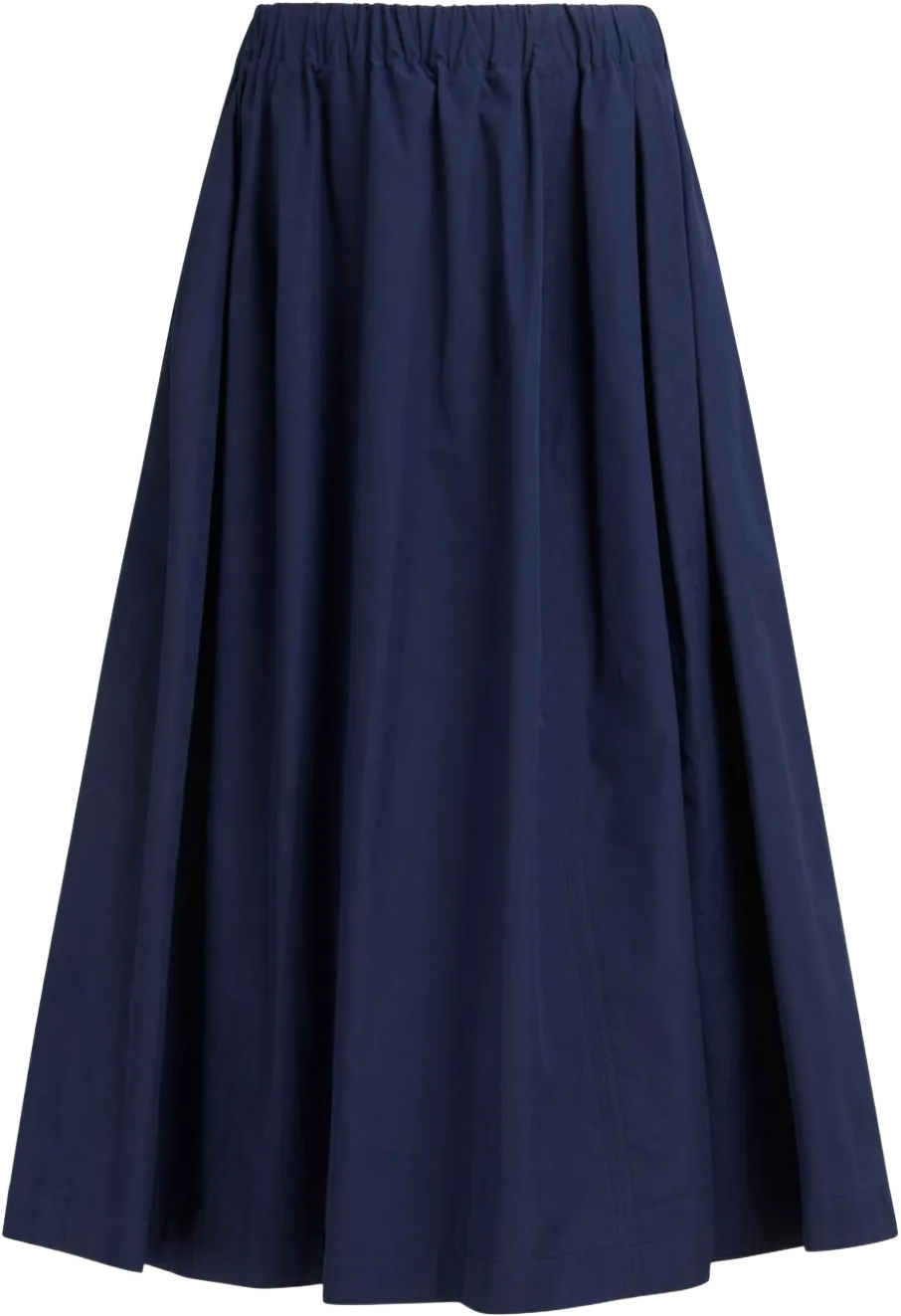 floral-print cotton-blend midi skirt 