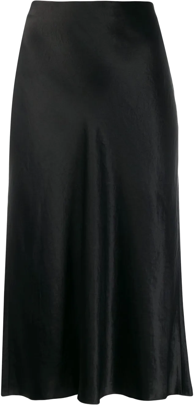 high-waisted midi skirt