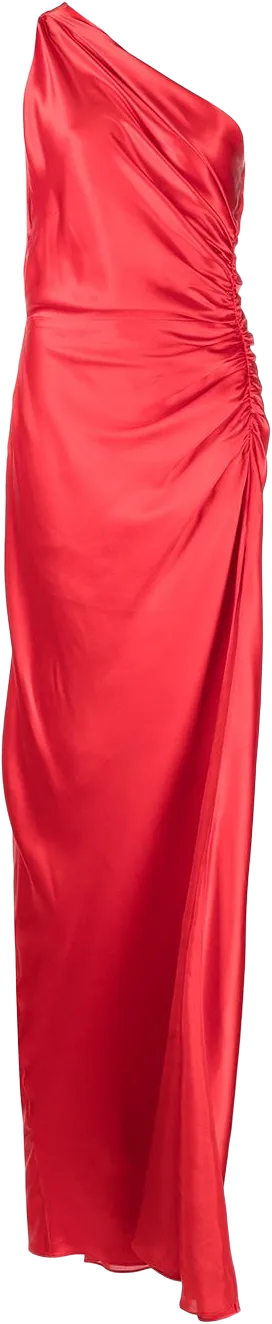 Asym silk gown