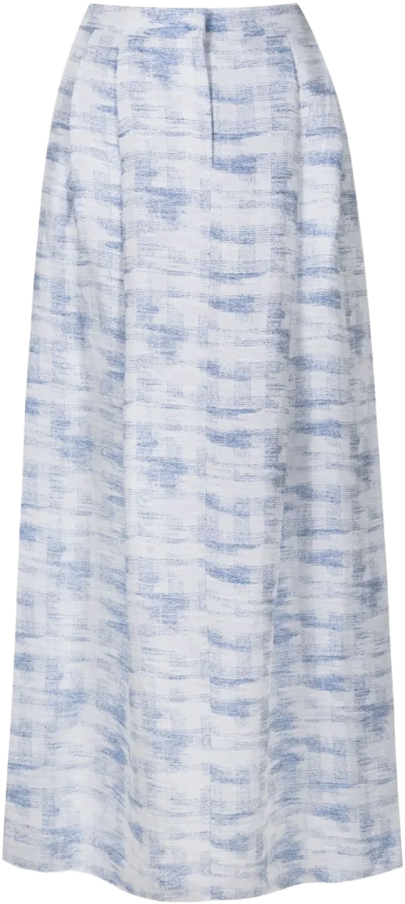pleat-detailing high-waist skirt 