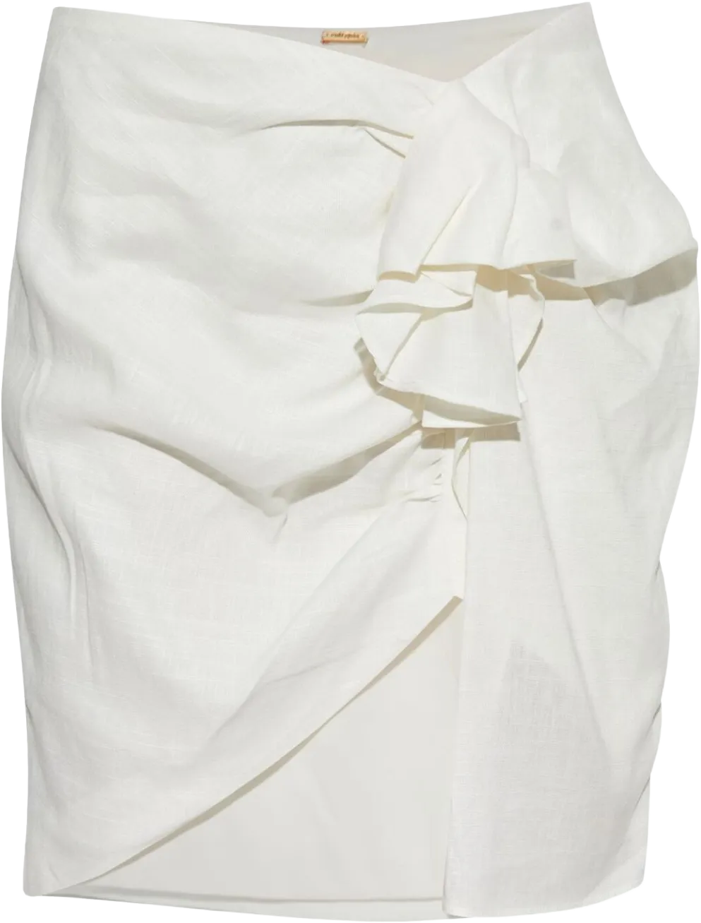 high-waisted wrap skirt