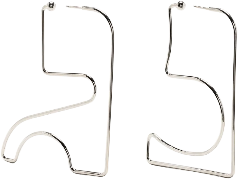 logo geometric earrings 