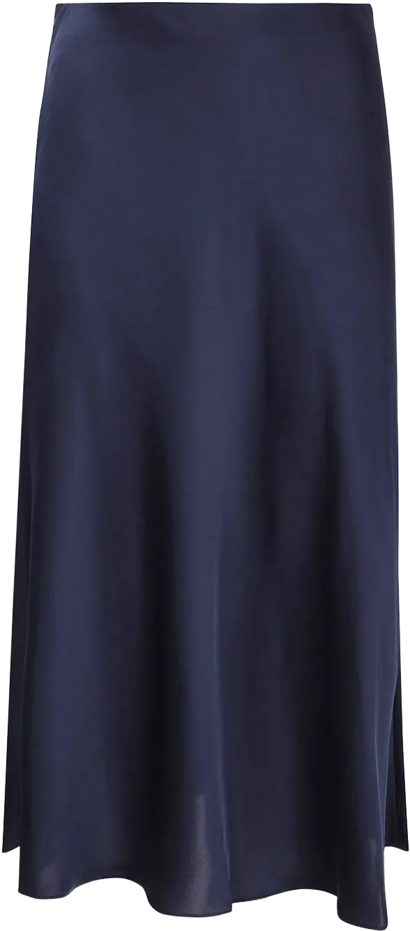 charmeuse midi skirt