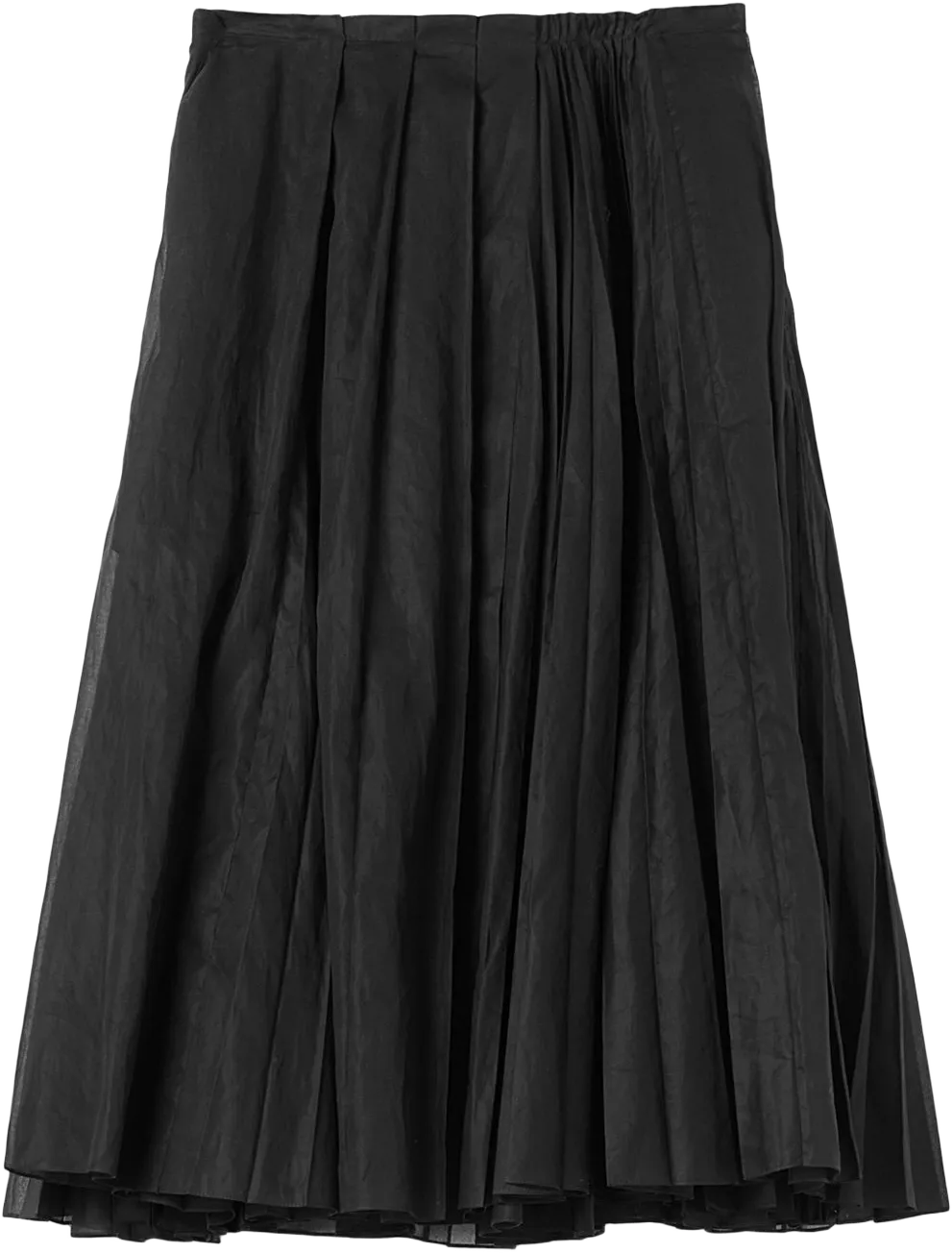 A-line pleated skirt
