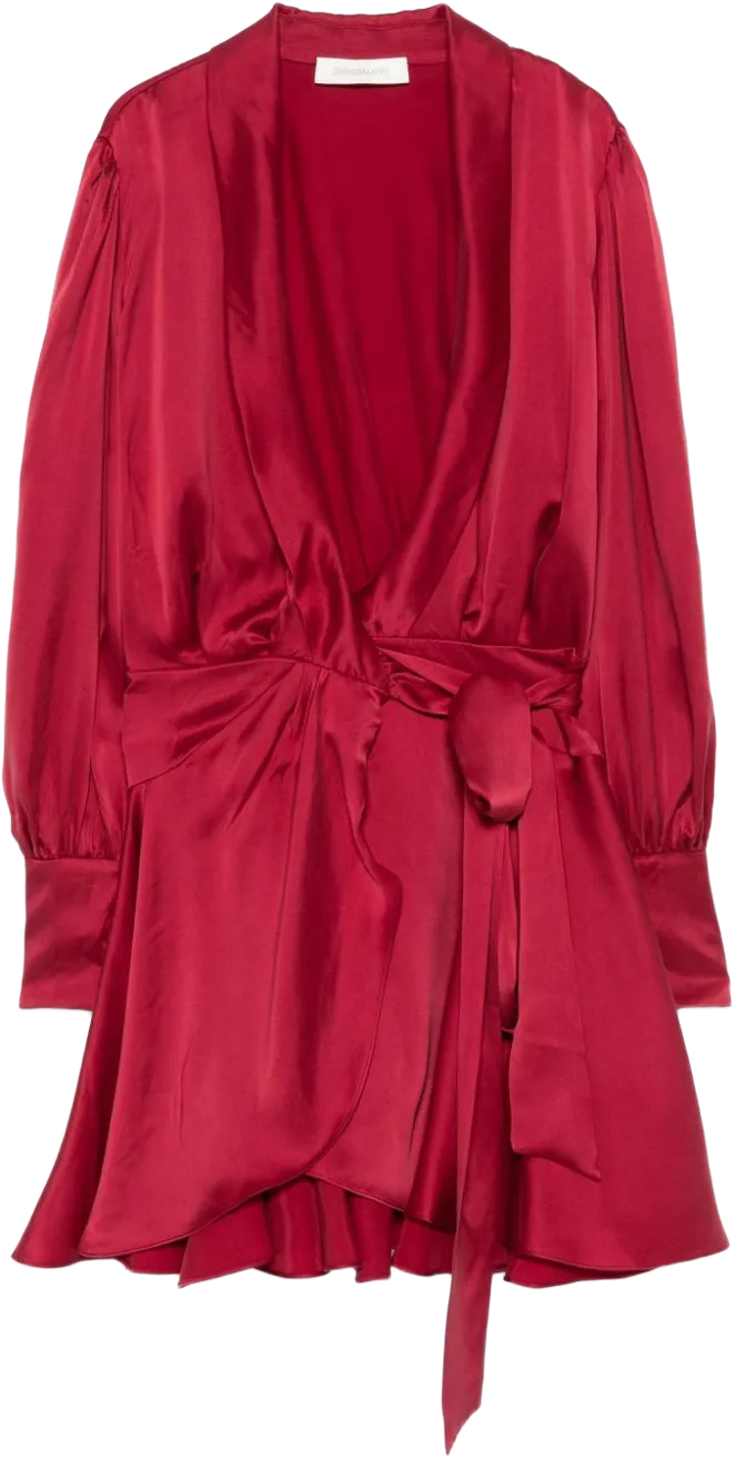 silk wrap dress