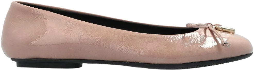 logo-plaque ballet flats