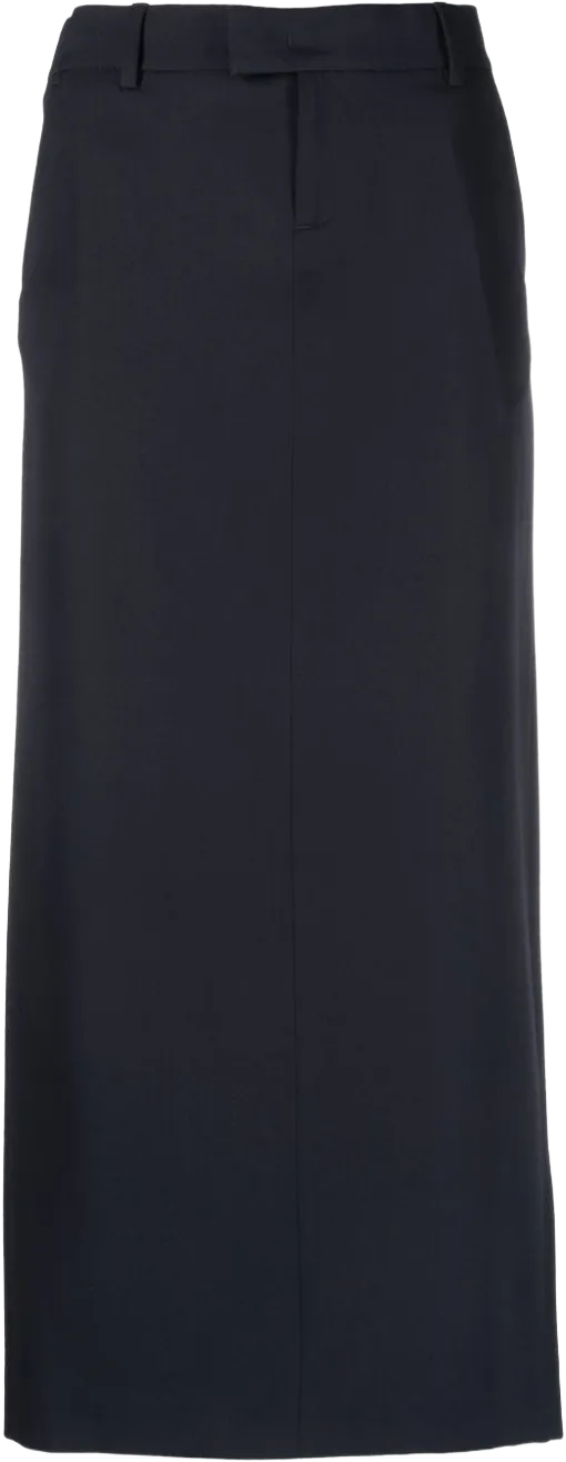 virgin wool pencil skirt