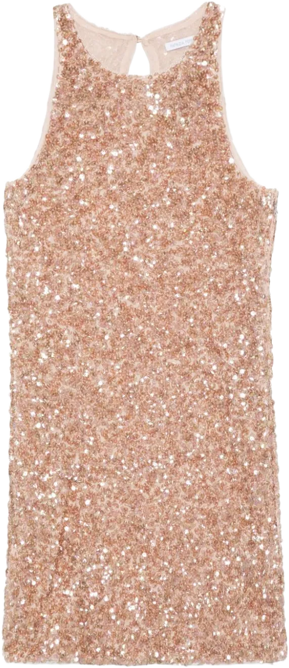 sequined mini dress