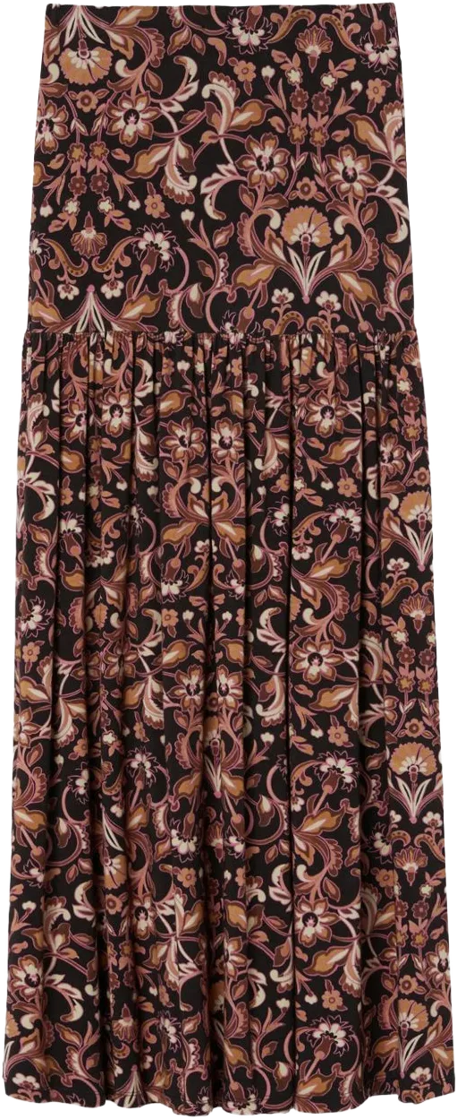floral-print skirt