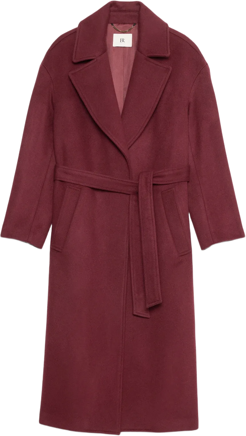 Oversized Wool-Cashmere Wrap Coat