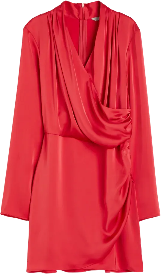 Draped Wrap Dress