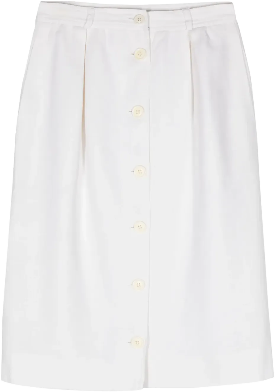 1970s button-up linen skirt