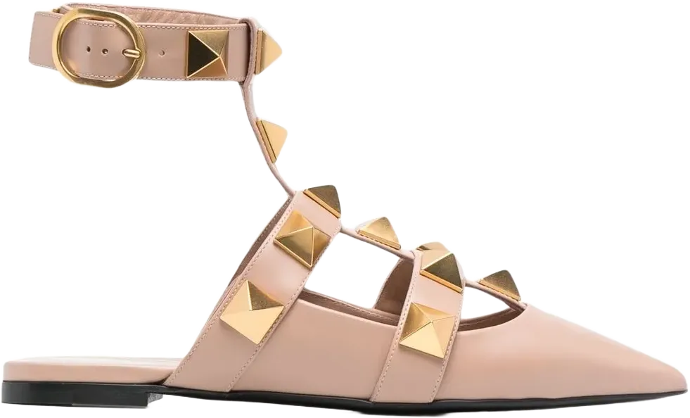 Roman Stud ballerina shoes