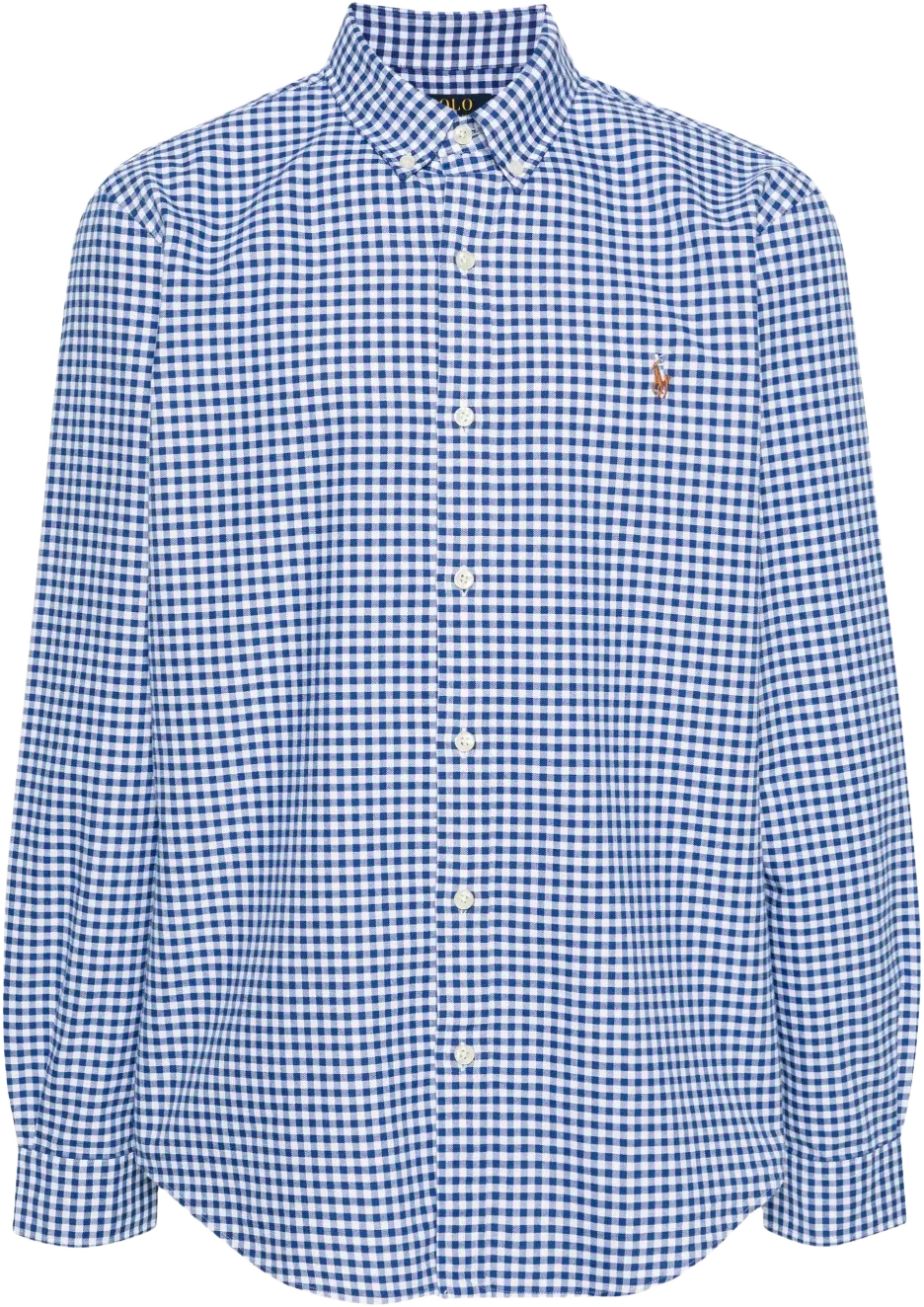 Polo-Pony-embroidery checked shirt