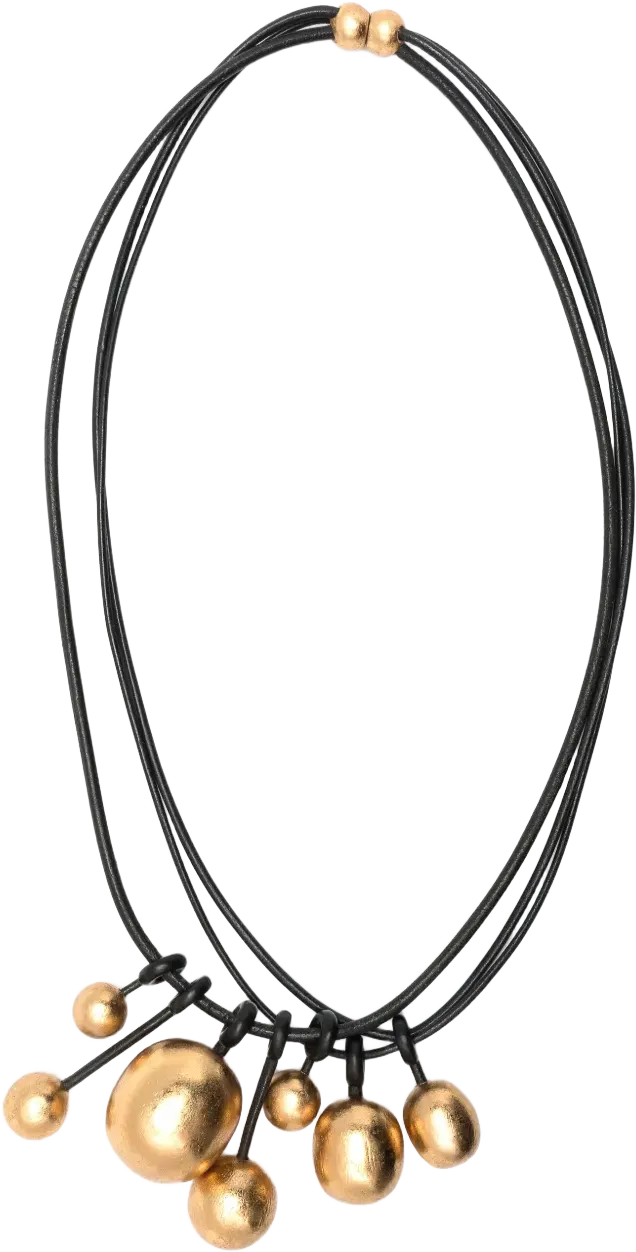 Salix oversize circular-pendant necklace