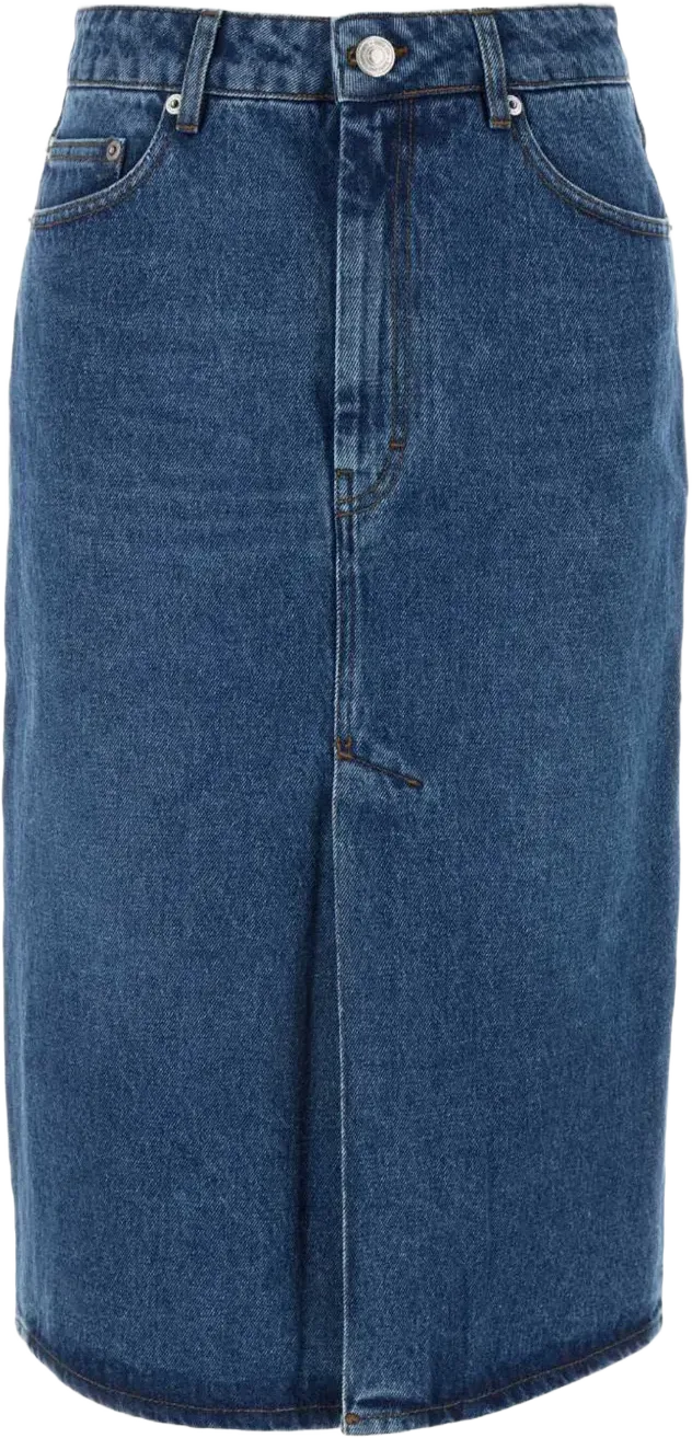 pencil denim skirt 