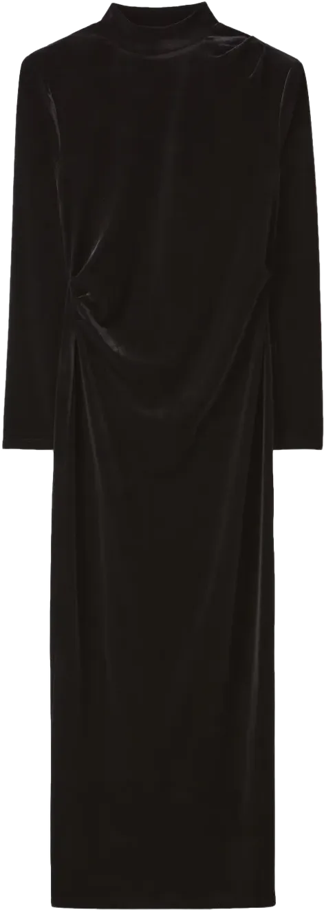 velvet maxi dress