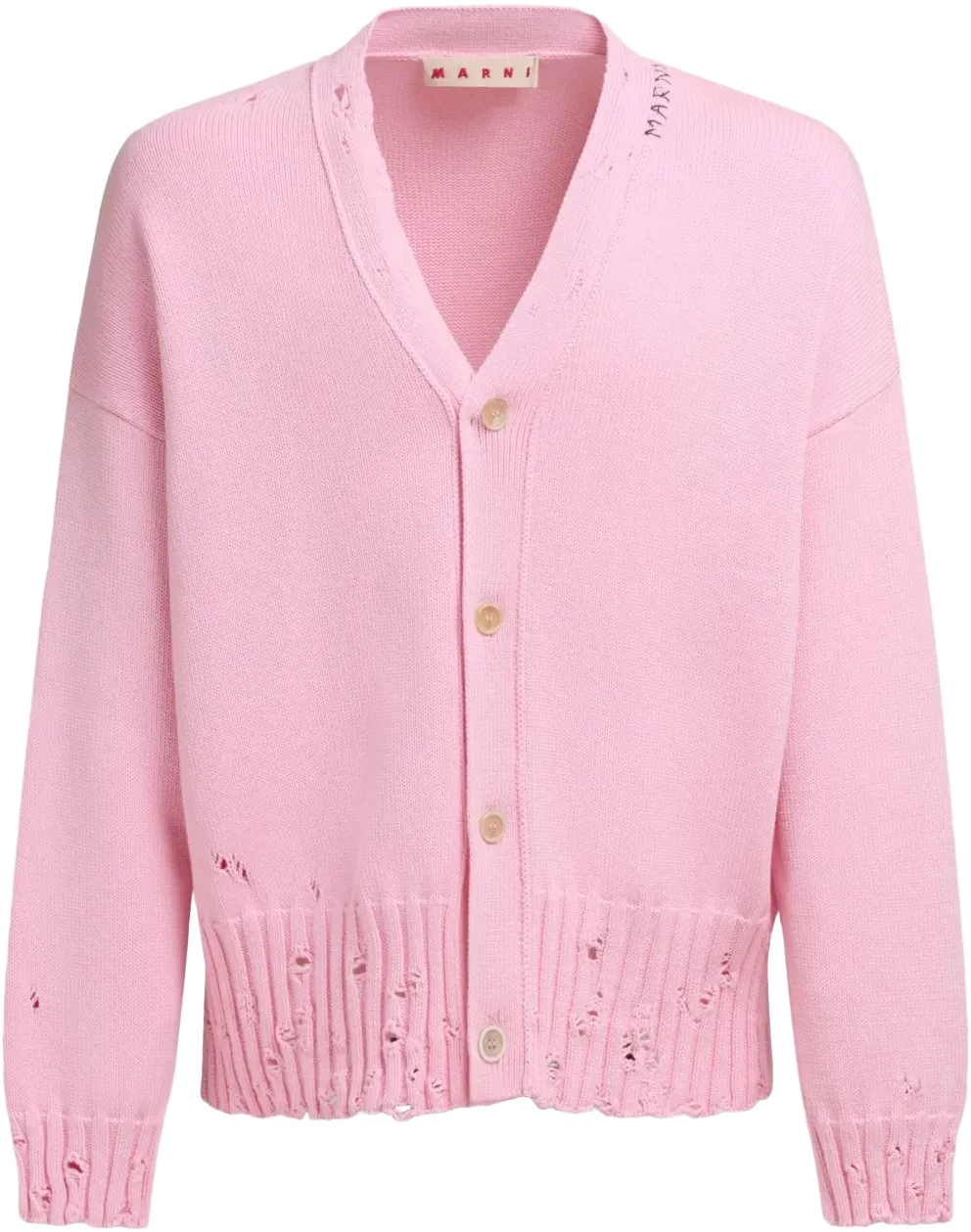 distressed cardigan